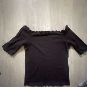 Black Off-Shoulder Top